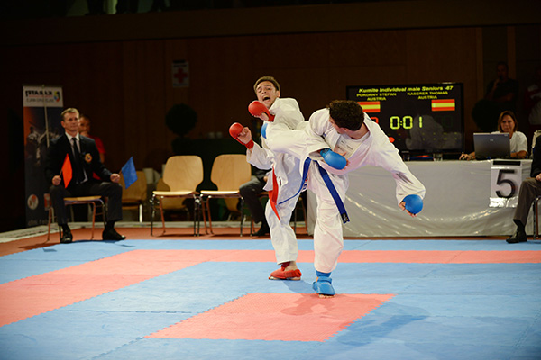 2014-10-11 Karate1-Salzburg Kaserer vs. Pokorny Finale