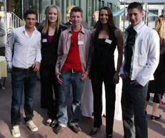 Mario Rettenbacher, Alisa Buchinger, Jan Kaserer, Nathalie Reiter und Alexander Jezdik